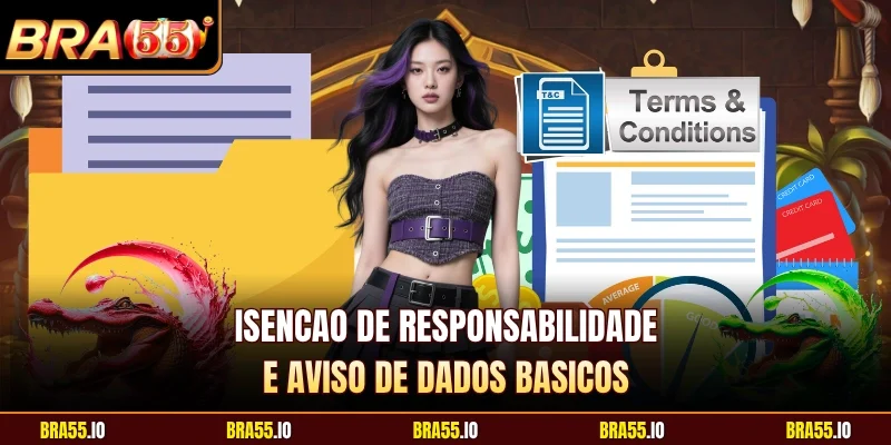 Isencao de responsabilidade e aviso de dados basicos